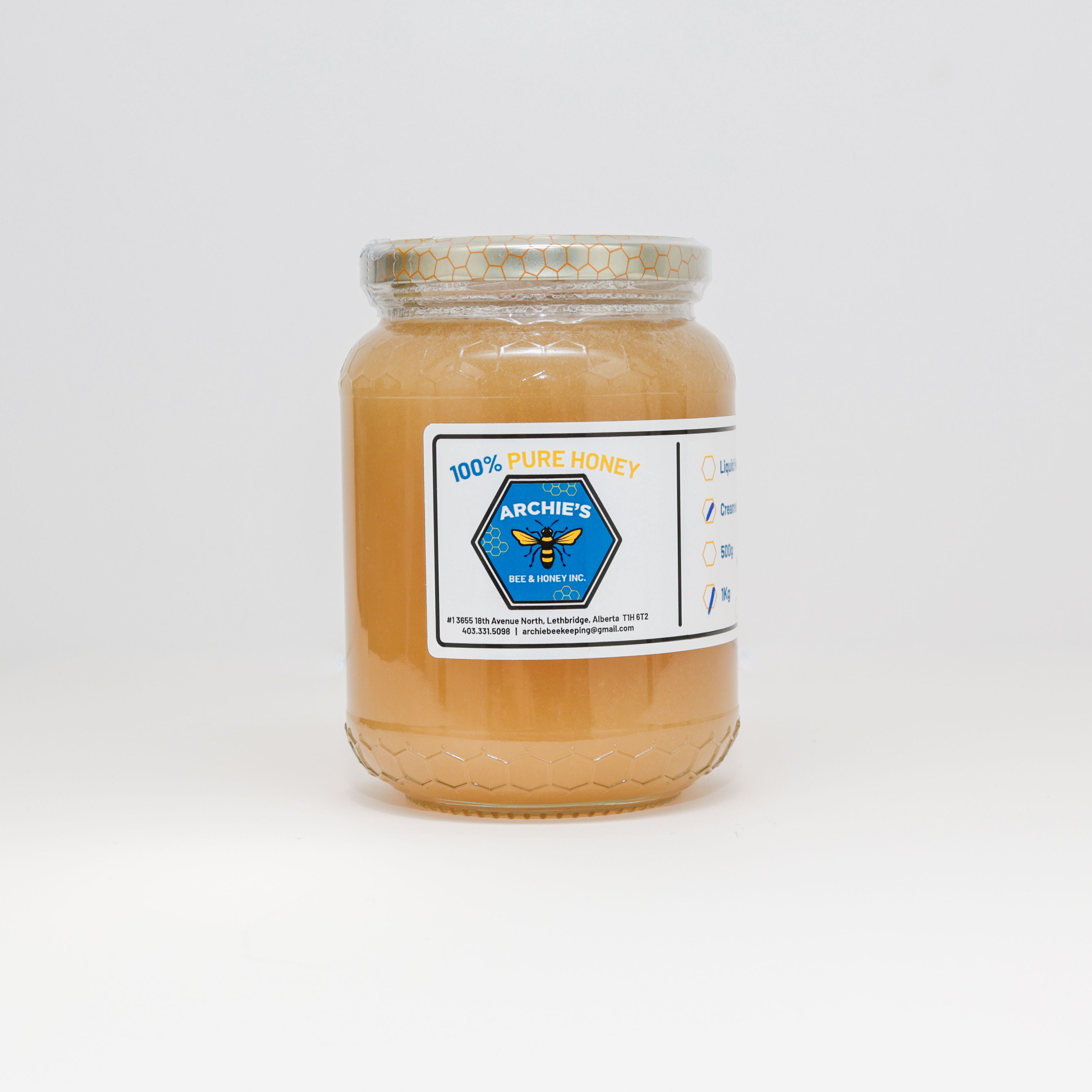 1 KG Creamed Honey Jar